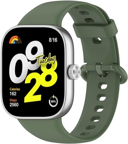 kompatibel mit Redmi Watch5 eSIM/Watch 5 / Watch4 Uhrenarmbänder Soft TPU Classic Ersatz NO250909 (Dark Green) von Gransho