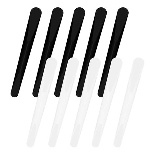 10 Stück Kleine Kosmetik Spatel, Gesichtsmaske Spatel, Plastiks Cremespatel, Kunststoff Spatel für Make Up, Schaufelmaske Creme Löffel für Feuchtigkeits Lotionen Mischen und Probenahme von Granvoo