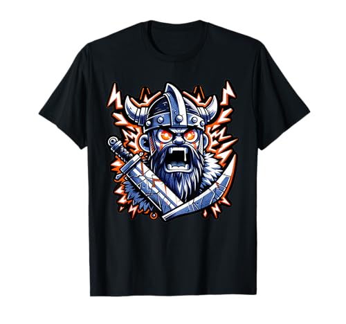 Lustiges Design Wikinger Männer im Wikingerhelm Bart Banter T-Shirt Lustiges Design Wikinger Männer im Wikingerhelm Bart Banter T-Shirt von GraphiTeeGeek