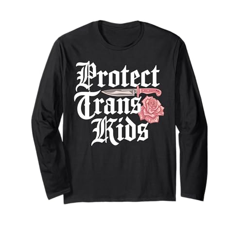 Protect Trans Kids LGBTQ Pride Month Parade Equality Ally Langarmshirt von Graphic 365