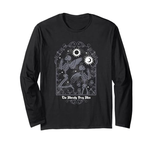 The Morally Grey Men Gothic Celestial Skeletons Langarmshirt von Graphic Apparel