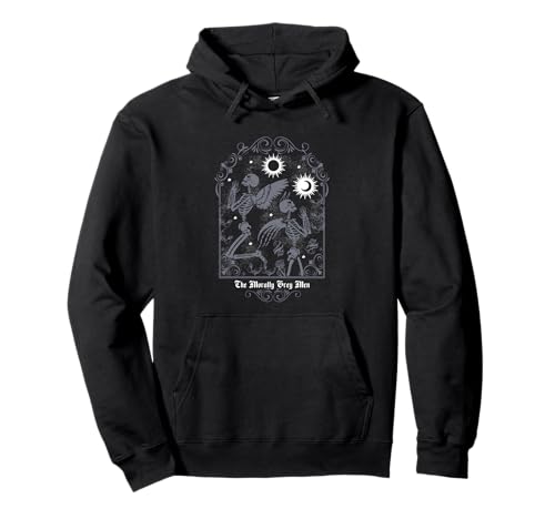 The Morally Grey Men Gothic Celestial Skeletons Pullover Hoodie von Graphic Apparel