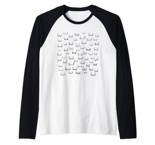 Brüste Busen Titties Titten Frauen Feminismus Geschenk Raglan von Graphic Art FCK Cancer Brustkrebs Hipster Design
