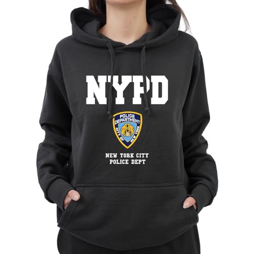 Graphic Impact Unisex angeregt nypd neu yorker polizei lustiger hoodie schwarz s von Graphic Impact