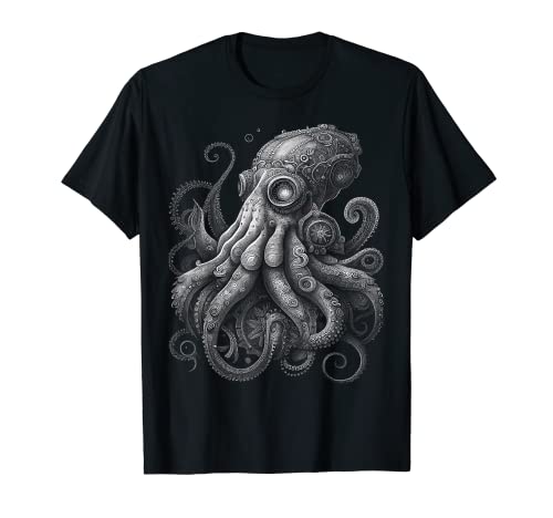 Mechanische Oktopus-Grafik-T-Shirts für Männer, Frauen, Jungen, Mädchen T-Shirt von Graphic Tees Men Women Boys Girls