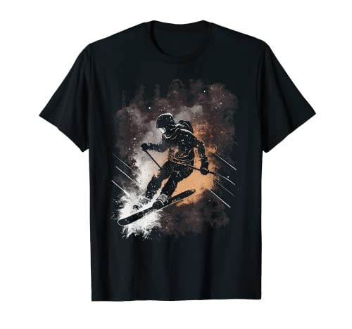 Skifahren Ski Geschenke Lustige Grafik T-Shirts für Männer Frauen Jungen Mädchen T-Shirt von Graphic Tees Men Women Boys Girls