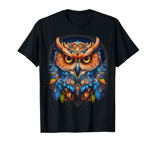 T-Shirts mit Eulenmotiv und Blumenmotiv für Herren und Damen T-Shirt von Graphic Tees Men Women Boys Girls