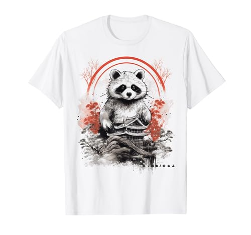 Tanuki Statuen Japanische Kunst Grafik T-Shirts für Männer Frauen T-Shirt von Graphic Tees Men Women Boys Girls