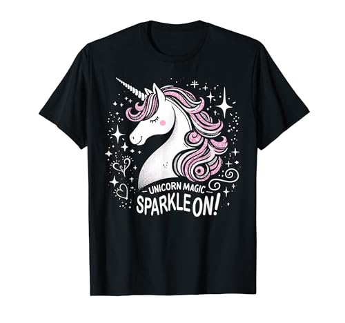 Unicorn Magic Sparkle On Graphic Tees For Women Men T-Shirt von Graphic Tees Men Women Boys Girls