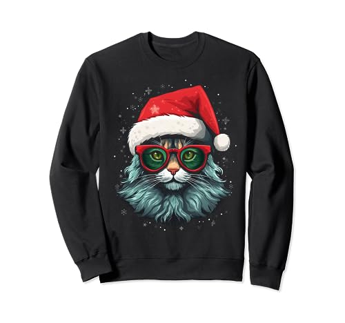 Weihnachts-T-Shirts mit Weihnachtsmotiv für Herren und Damen von Domestic Shorthair Cat Sweatshirt von Graphic Tees Men Women Boys Girls