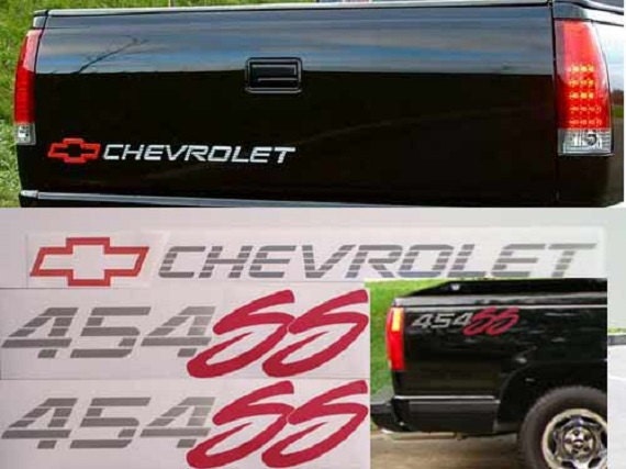 454 Ss Kit Chevy Lkw Tailgate & Bedside Decals 92-93 von GraphicsDepot