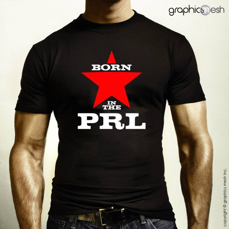 T-Shirt Born in The Prl - Polska Rzeczpospolita Ludowa Lustiger Humor T-Shirt von GraphicsMesh