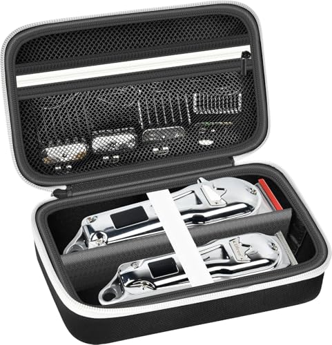 Tasche für Jack & Rose Haarschneidemaschine Set für Herren, Haarschneider Bartschneider Haartrimmer Aufbewahrungsbox Koffer (Nur Aufbewahrungskiste) - Grauer Reißverschluss von Grapsa