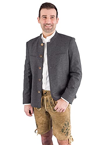 Grasegger Trachtenjacke Lodenjacke Possenhofen grau 52 von Grasegger