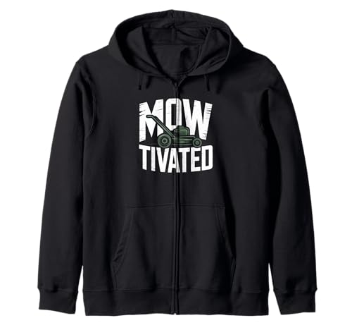 Lustiger Mowtivated Spruch Rasen Mähen Hof Humor Frauen Männer Kapuzenjacke von Grass Cutter Dad Summer Landscaping Worker Joke