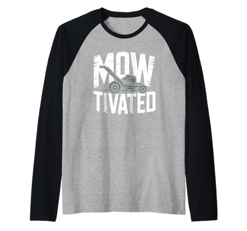 Lustiger Mowtivated Spruch Rasen Mähen Hof Humor Frauen Männer Raglan Lustiger Mowtivated Spruch Rasen Mähen Hof Humor Frauen Männer Raglan von Grass Cutter Dad Summer Landscaping Worker Joke