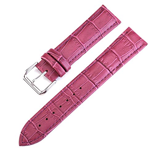 Leder Uhrenarmband-Bügel 10mm-24mm Weinlese-Ersatz-Uhrenarmbänder Lila, 24mm Leder Uhrenarmband-Bügel 10mm-24mm Weinlese-Ersatz-Uhrenarmbänder Lila, 24mm von Grasschen