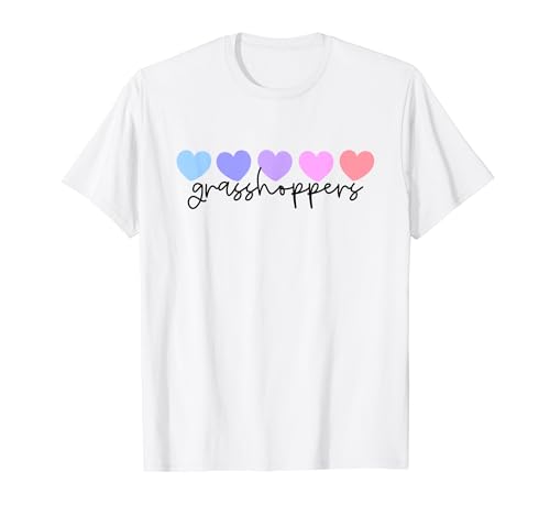Grasshoppers oder Grasshopper Lover Heart, Damen, Mädchen oder Mama T-Shirt von Grasshopper Heart Lover Apparel Co