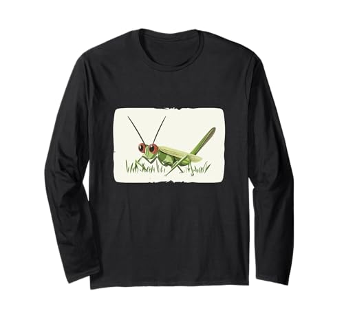Leaping Joy Grasshopper Grafik für Kinder und Erwachsene Langarmshirt von Grasshopper Outfit