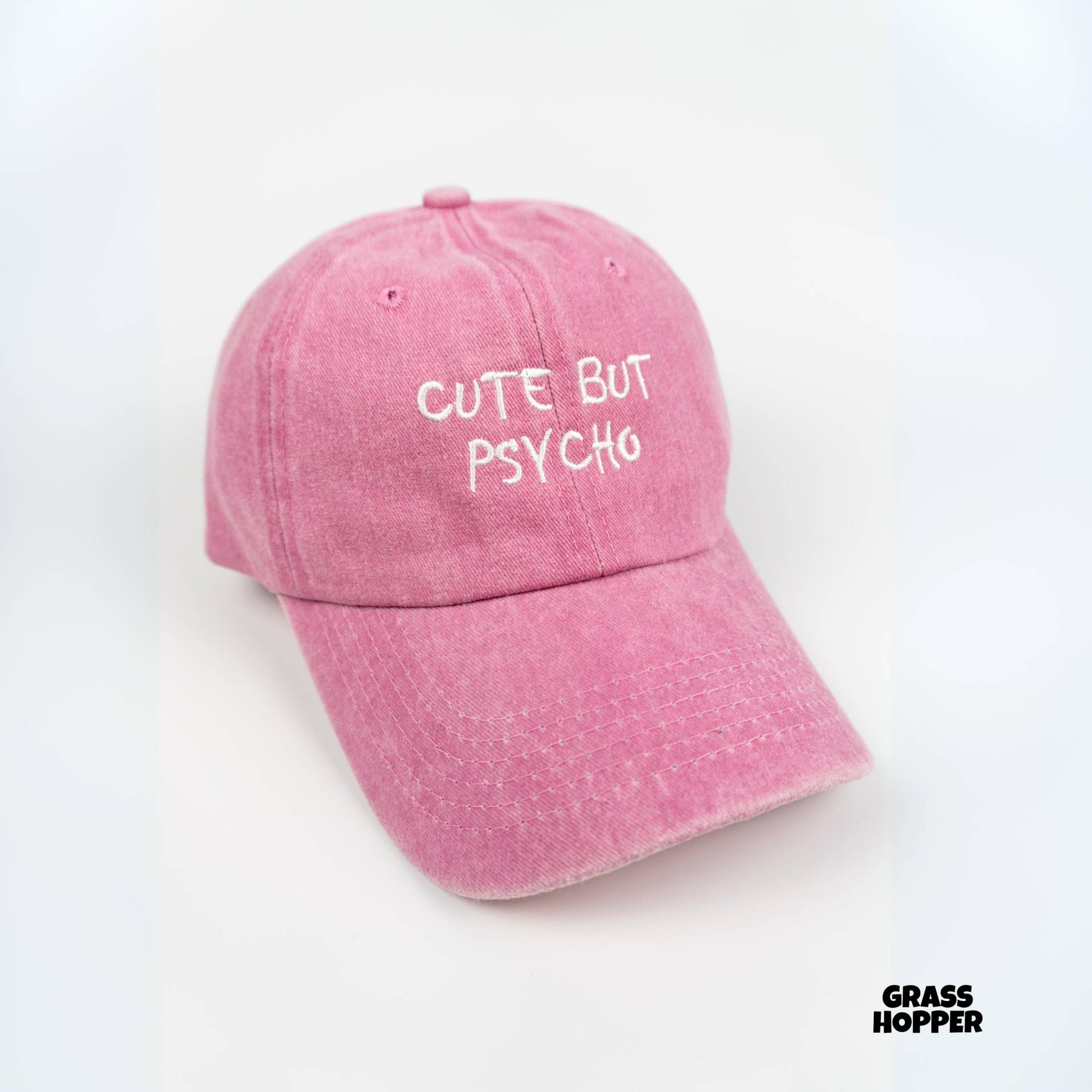Cute But Psycho Bestickter Vintage Hut | Retro Statement Stickerei Mütze Lustiges Geschenk Cute But Psycho Bestickter Vintage Hut | Retro Statement Stickerei Mütze Lustiges Geschenk von GrasshopperWear