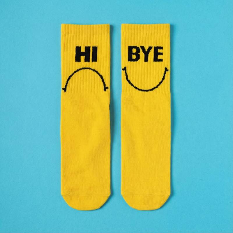 Hi Bye Socken Weihnachtsgeschenk Wichtelgeschenk Abschiedsgeschenk Für Kolleginnen Büro Geschenk Kleines Unter 10 von GrasshopperWear