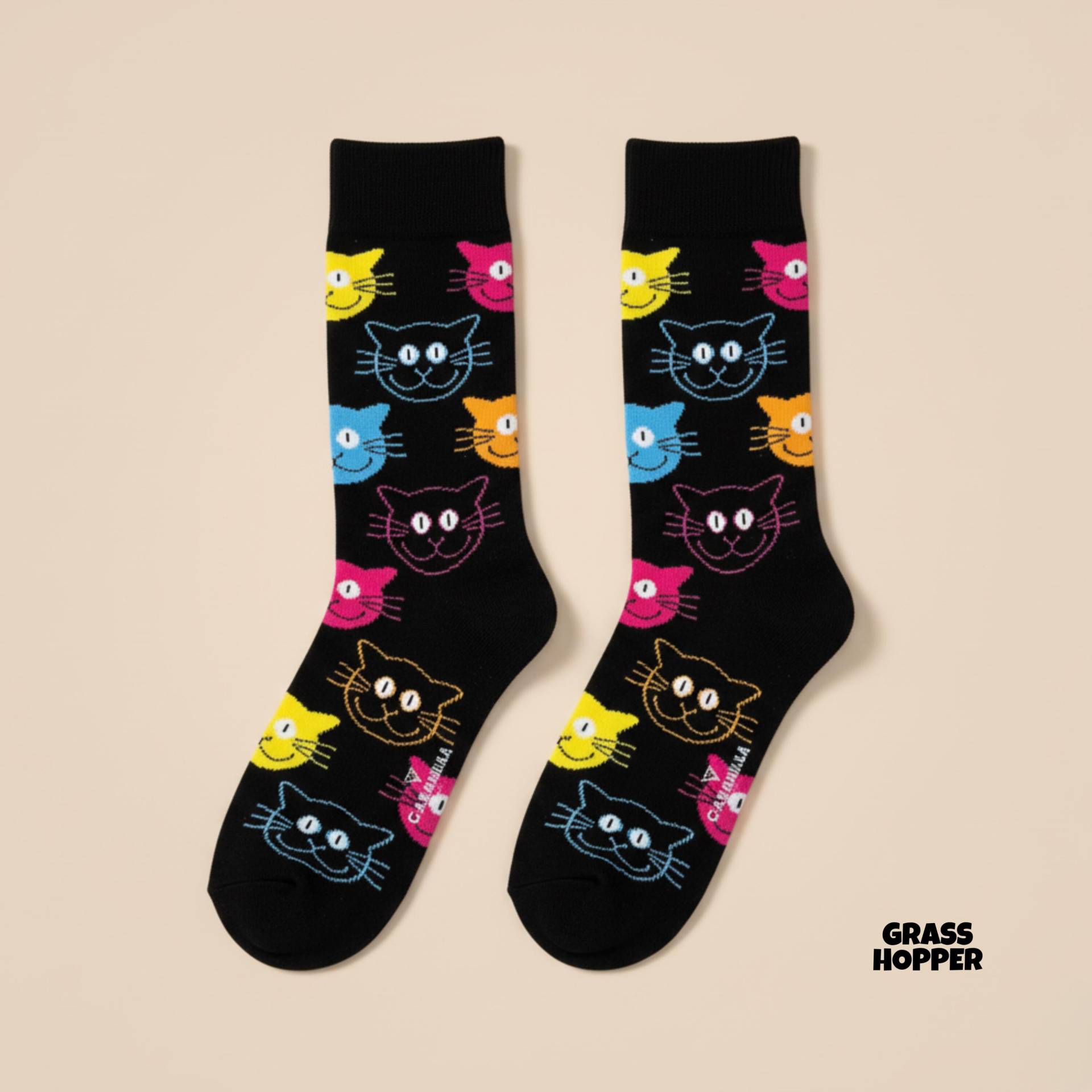 Katzensocken Lustige Unisex Süße Cozy Wintersocken Tier Socken Geschenk Für Katzenbesitzer Weihnachtsgeschenk von GrasshopperWear