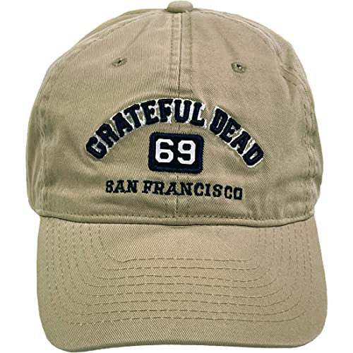 Grateful Dead Herren Baseballmütze San Fran 69, Flüssigkeitsblau Baseballkappe, Khaki, Einheitsgröße von Grateful Dead