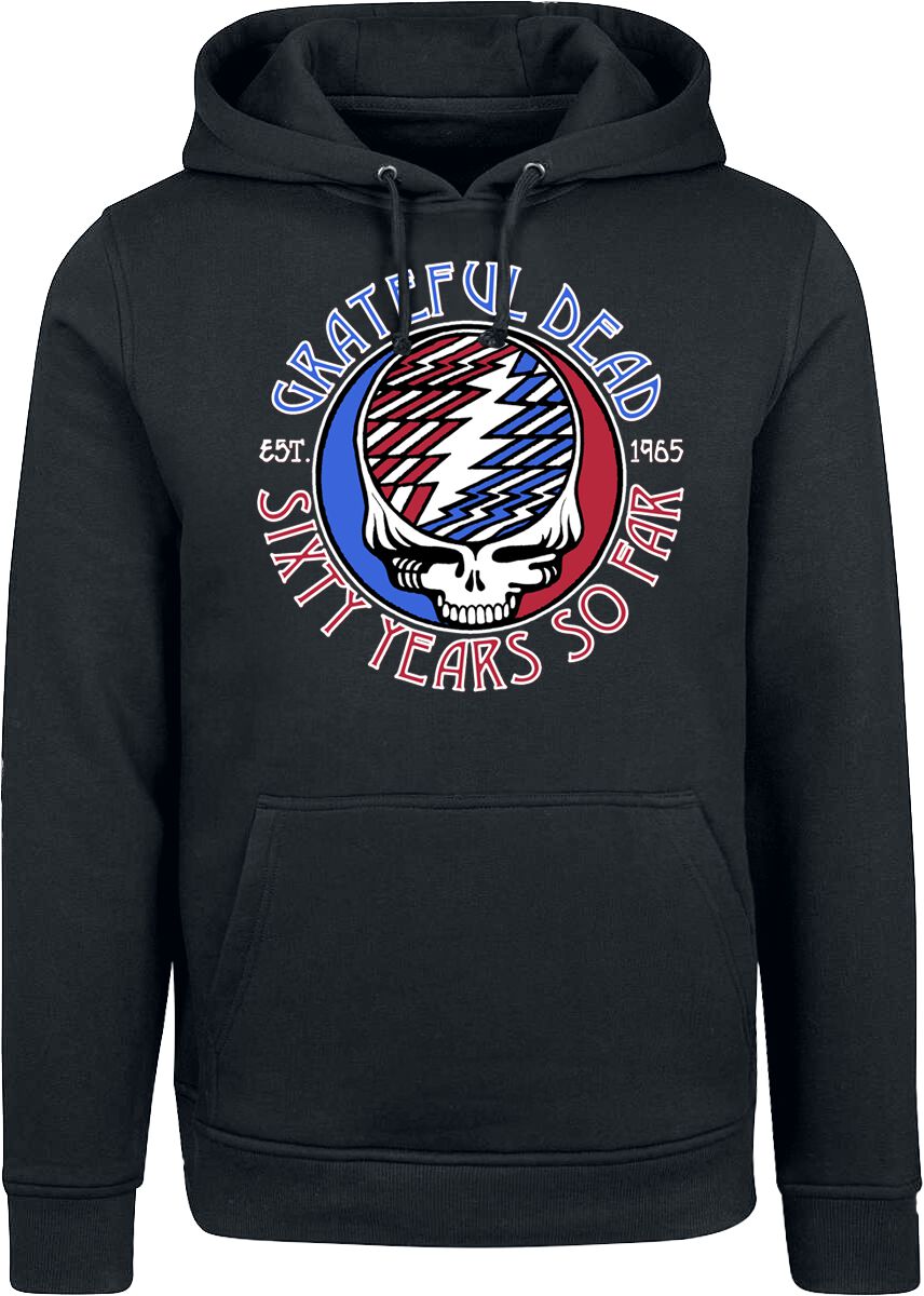 Grateful Dead Stealie 60th Bolts Kapuzenpullover schwarz in XXL von Grateful Dead