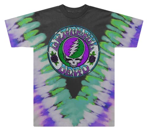 Wenjun Shop Unisex-Erwachsene Grateful Dead Excl Bolt SYF & Roses V Tie Dye T-Shirt, Grün - Brown Line, XX-Large Wenjun Shop Unisex-Erwachsene Grateful Dead Excl Bolt SYF & Roses V Tie Dye T-Shirt, Grün - Brown Line, XX-Large von Grateful Dead