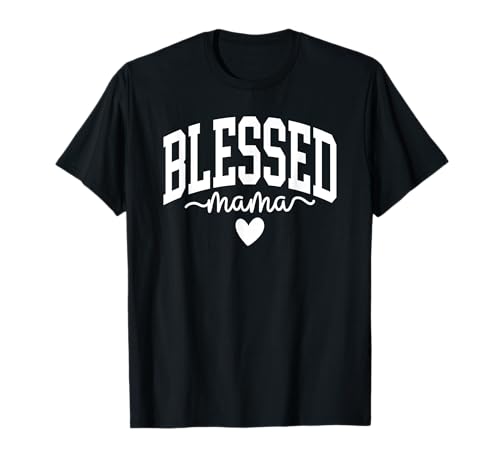 Gesegnete Mama, zu gesegnet, um gestresst zu Sein Positive Stimmung T-Shirt von Grateful Vibes Christian Faith Spiritual Gifts