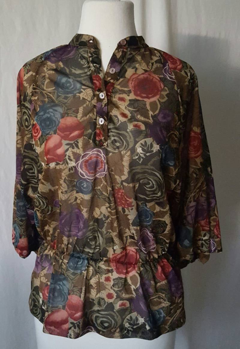 Vintage 80Er Jahre Blümchen Boho Bluse - Hippie Chic Office Wear Small Vintage 80Er Jahre Blümchen Boho Bluse - Hippie Chic Office Wear Small von GratefulLadyClothing