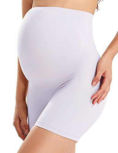 Gratlin Damen Seamless Umstands Schwangerschaft Unterhose Shorts Weiss L von Gratlin