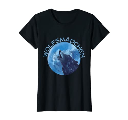 Wolfsmädchen Vollmond Heuldender Wolf Girl Frau T-Shirt Wolfsmädchen Vollmond Heuldender Wolf Girl Frau T-Shirt von Graue Wölfe heulen in der Vollmondnacht