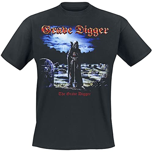 Grave Digger The Männer T-Shirt schwarz XXL 100% Baumwolle Band-Merch, Bands von Grave Digger