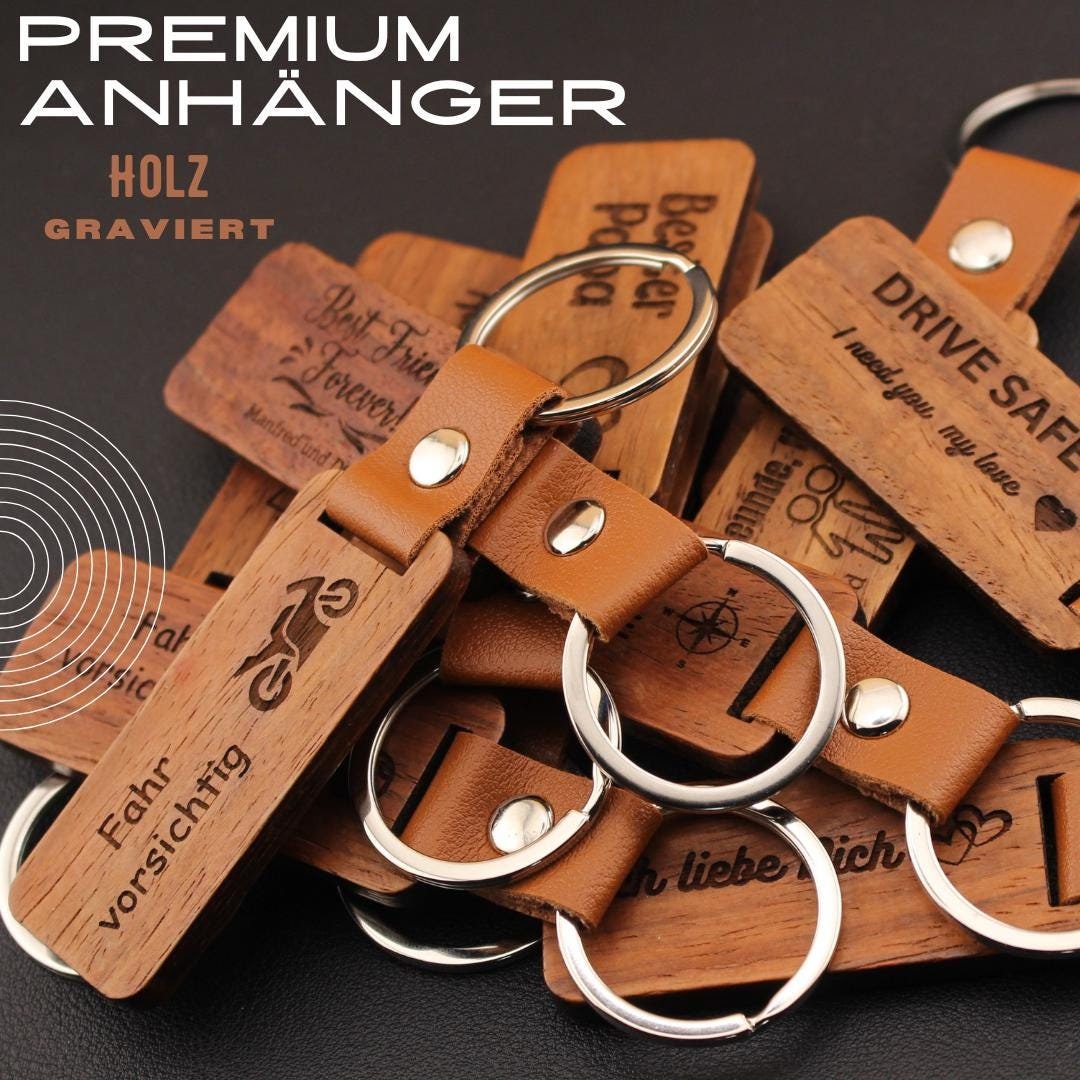 Personalisierter Premium-Holzschlüsselanhänger Mit Gravur Für Geburtstage, Jahrestage, Hochzeiten, Hotels Und Gästegeschenke, Valentinstag Personalisierter Premium-Holzschlüsselanhänger Mit Gravur Für Geburtstage, Jahrestage, Hochzeiten, Hotels Und Gästegeschenke, Valentinstag von Laserdesignstudiocom