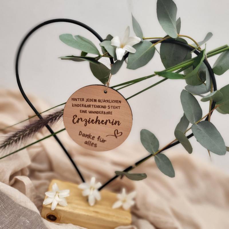 Geschenk Für Erzieher/ Geschenkanhänger Kindergärtnerin/ Danke Kindergarten Geschenk Für Erzieher/ Geschenkanhänger Kindergärtnerin/ Danke Kindergarten von Graviertechnik