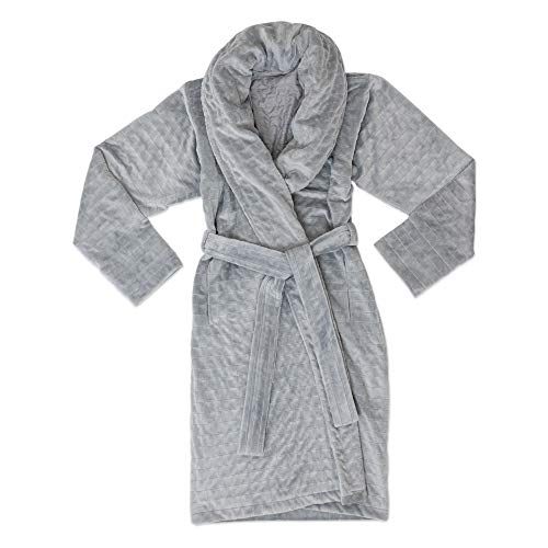 Gravity Gewichtsmantel Morgenmantel zur täglichen Entspannung Bademantel Damen Herren Bathrobe für sensorische Integration Grau Größe: S, Gewicht: 1kg von Gravity