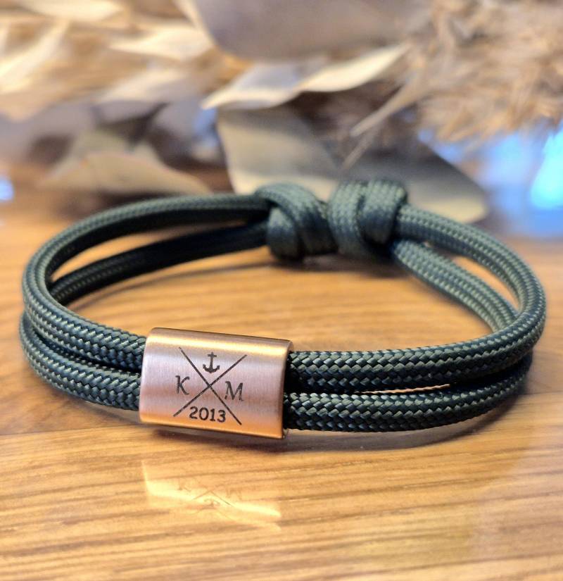 Gravur Armband, Armband Personalisiert, Hua Mua Armband, Initialen Gravurarmband, Familien Koordinaten, Surfer von GravurGass