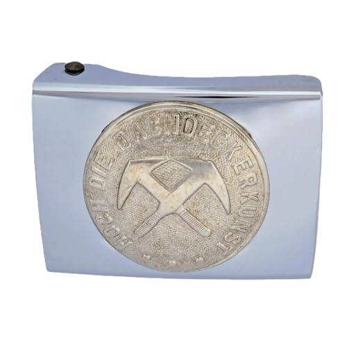 GravurManufakturBerlin Koppelschnalle Dachdecker Dachklempner Handwerk Zunftzeichen Lehrling Azubi Koppelschloss (Silbern) von GravurManufakturBerlin