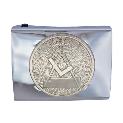 GravurManufakturBerlin Koppelschnalle Tischler Handwerk Zunftzeichen Lehrling Azubi Koppelschloss (Silbern) von GravurManufakturBerlin