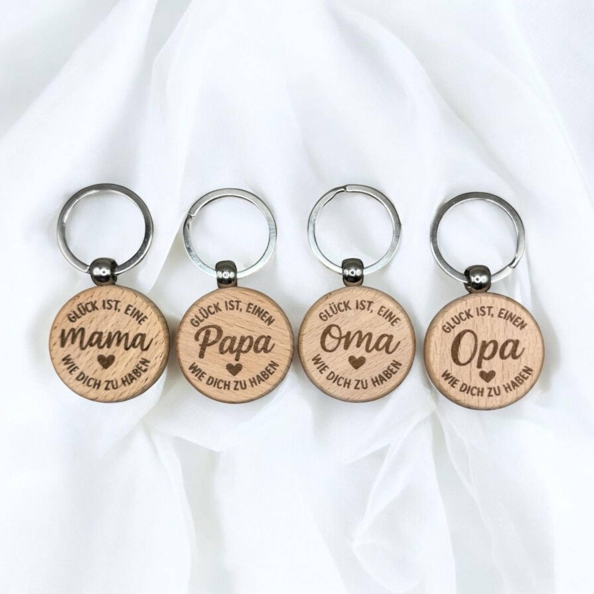 Schlüsselanhänger Aus Holz Mit Gravur, Beste Mama, Bester Papa, Oma, Bester Opa, Personalisiert, Geschenkidee von GravurStubeDesign