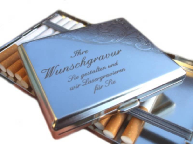 Zigarettenetui Gravur - Zigarettenbox Mit Wunschgravur von GravurVerschenkenDe