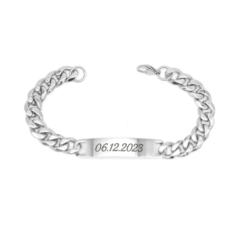 Breites Herrenarmband Mit Persönlicher Gravur - Edelstahl Armband Beschriftung Breites Herrenarmband Mit Persönlicher Gravur - Edelstahl Armband Beschriftung von GravurenKing