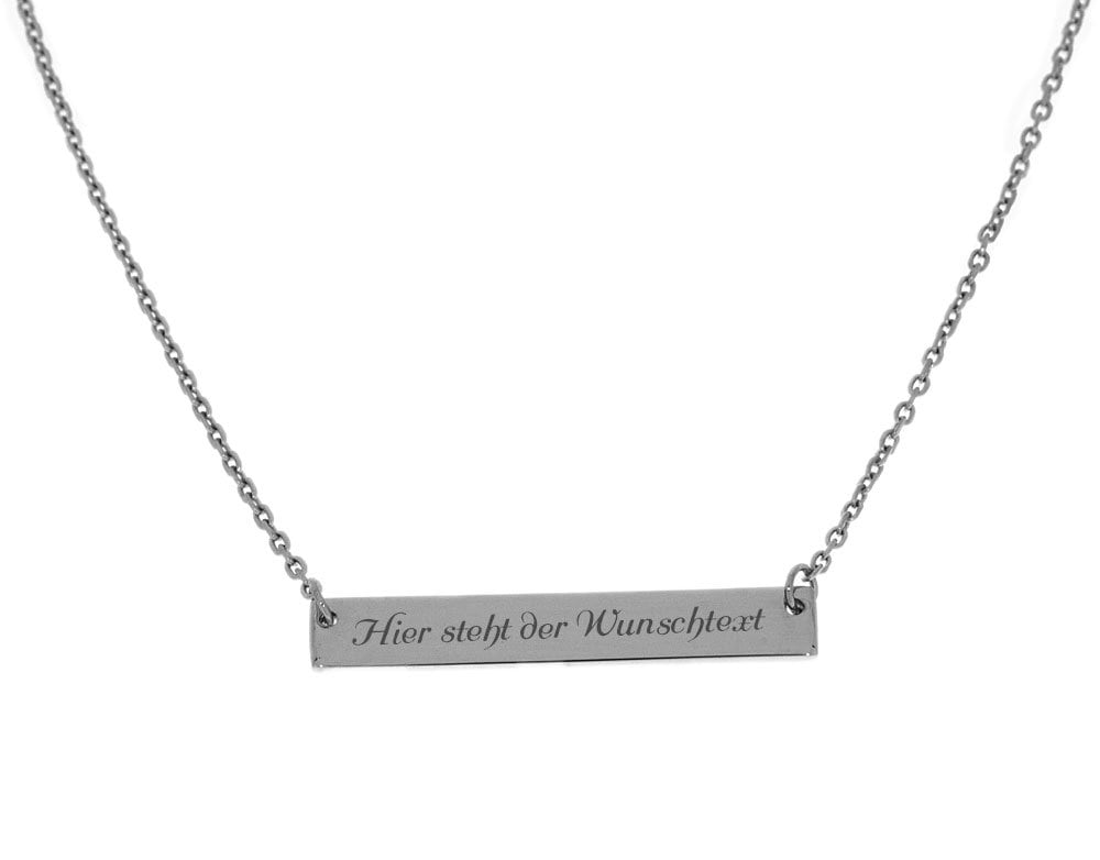 Nahu Kette Mit Schild Gravur Silber 925 Nahu Kette Mit Schild Gravur Silber 925 von Gravurspezialist