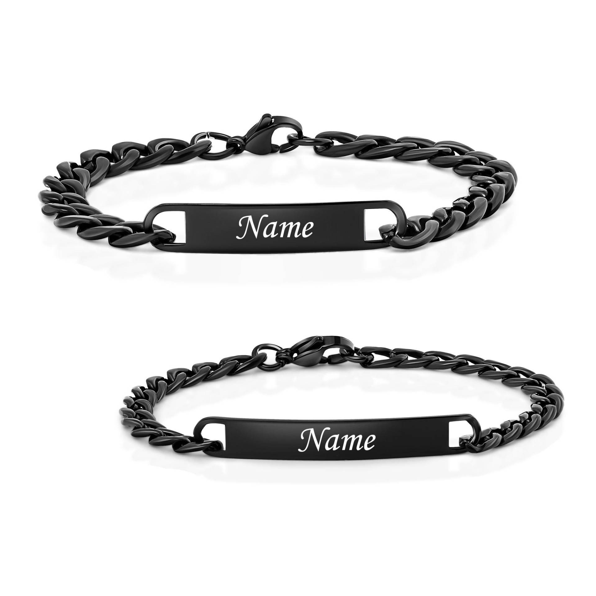 Partnerarmbänder Mit Gravur - Personalisierte Armbänder Armband Freundschaftsarmband Personalisierbares Partnerarmband Partnerarmbänder Mit Gravur - Personalisierte Armbänder Armband Freundschaftsarmband Personalisierbares Partnerarmband von Gravurtastisch