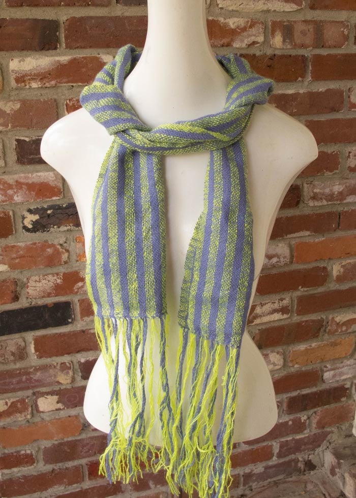 Handgewebte Schal Mit Handgesponnenen Garnen in Französisch Blau Und Chartreuse Alpaka, Seide Kind Mohair Handgewebte Schal Mit Handgesponnenen Garnen in Französisch Blau Und Chartreuse Alpaka, Seide Kind Mohair von GrayMoonWearables