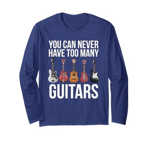 Gitarrist - Man kann nie zu viele Gitarren haben Langarmshirt Gitarrist - Man kann nie zu viele Gitarren haben Langarmshirt von Graysen Guitar Themed Items