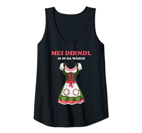 Damen Mei Dirndl is in da Wäsch, Trachtenshirt Oktobergaudi Tracht Tank Top von Grazy Dirndl - Mei Dirndl is in da Wäsch Outfit