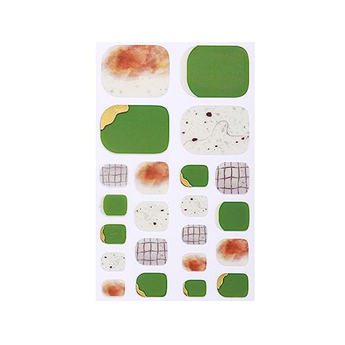 22 Tips Zehennagel Zehe Aufkleber 5D Full Sticker Fuß Zehennagel Tabletten Aufkleber Kunst Werkzeug von Greabuy