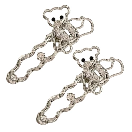 Greabuy 1 Paar elegante Haarspange mit flüssigem Katzenaugenstein, Schmetterlings-Haarspange für Damen und Jugendliche von Greabuy